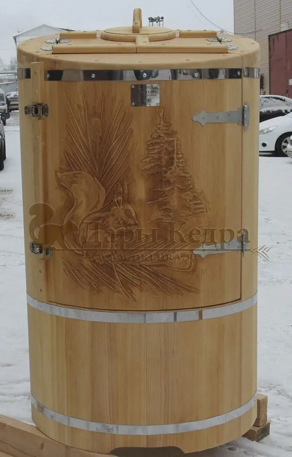 Кедровая бочка (фитобочка) «Сибирская белка»